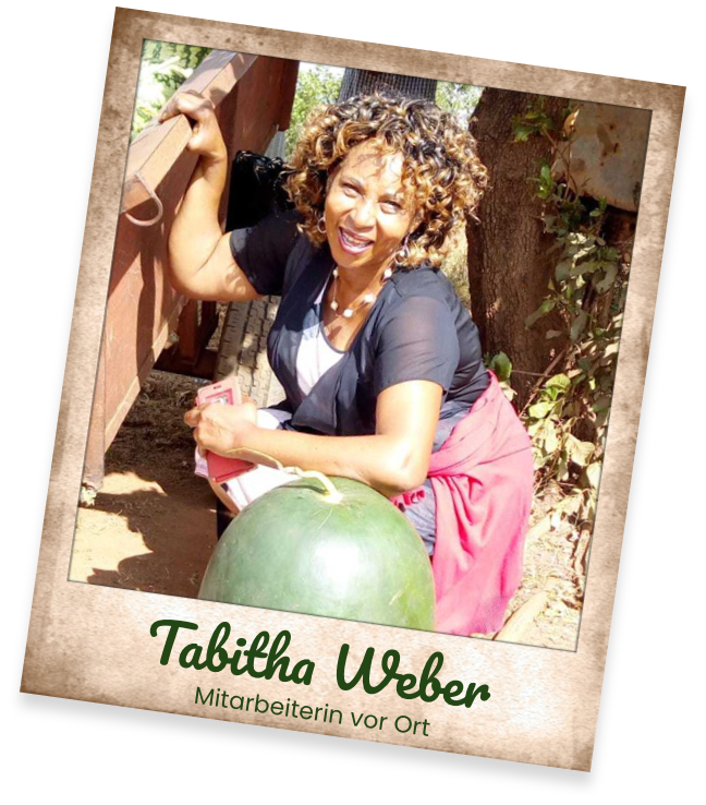 Tabitha Weber vor Ort